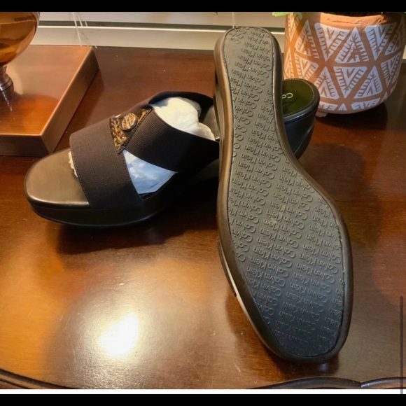 Brown Calvin Klein Sandals - Picture 9 of 11